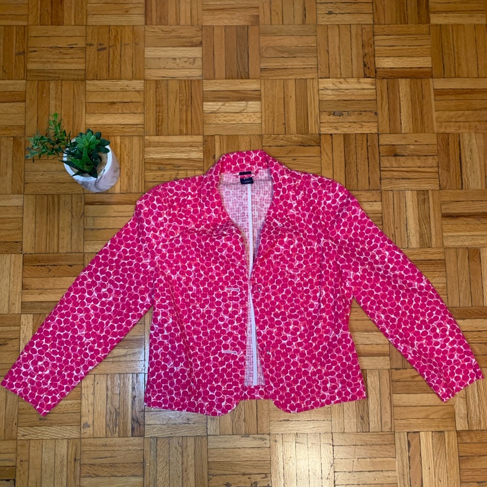 GAP PINK LIGHTWEIGHT BLAZER TOP